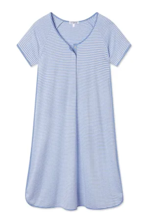 Pima Maternity Nightgown in Hydrangea