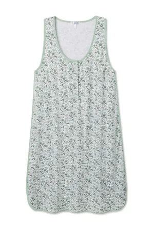 Pima Maternity Tank Gown in Topiary Garden Floral