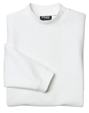 PING COLLECTION - Micro Pique Long Sleeved Mock Neck.  P317
