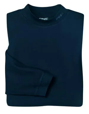PING COLLECTION - Micro Pique Long Sleeved Mock Neck.  P317