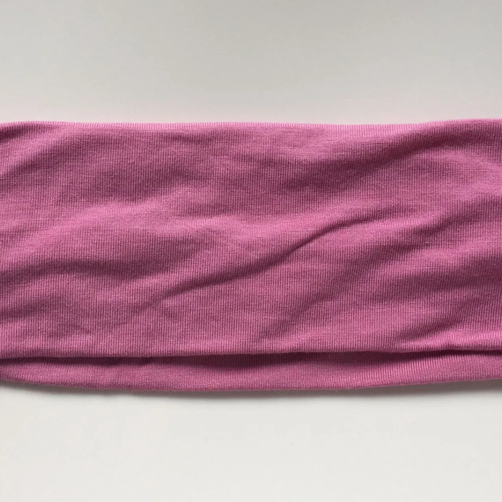 Pink Cotton Yoga Headband