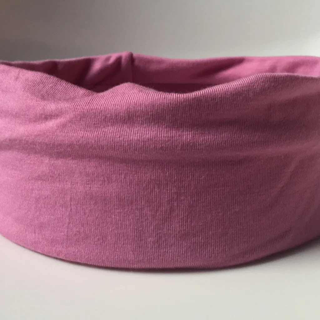 Pink Cotton Yoga Headband
