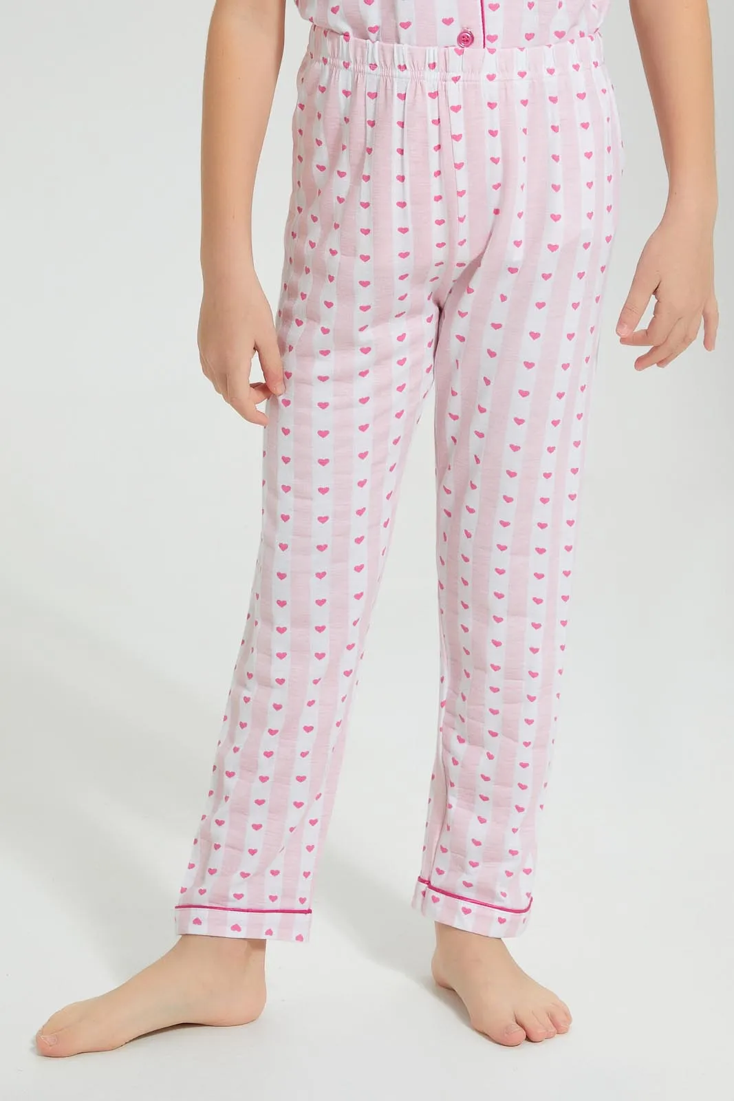 Pink Heart Pyjama Set (2 Piece)