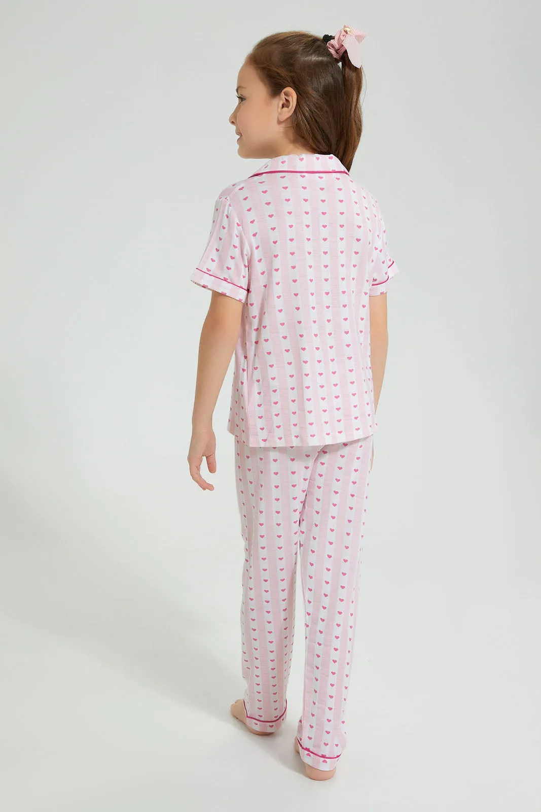 Pink Heart Pyjama Set (2 Piece)