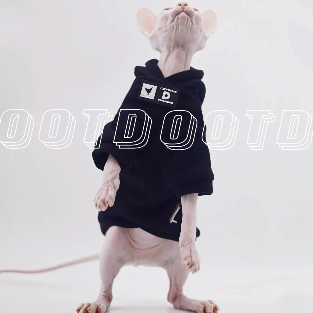 Pink Homewear Cat Sweater Autumn Winter Warm Kitty Coat Sphinx Clothing Pet Apparel Outfits hairless cat clothes
