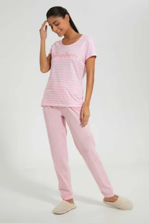 Pink Sleep Lover Pyjama Set (2 Piece)