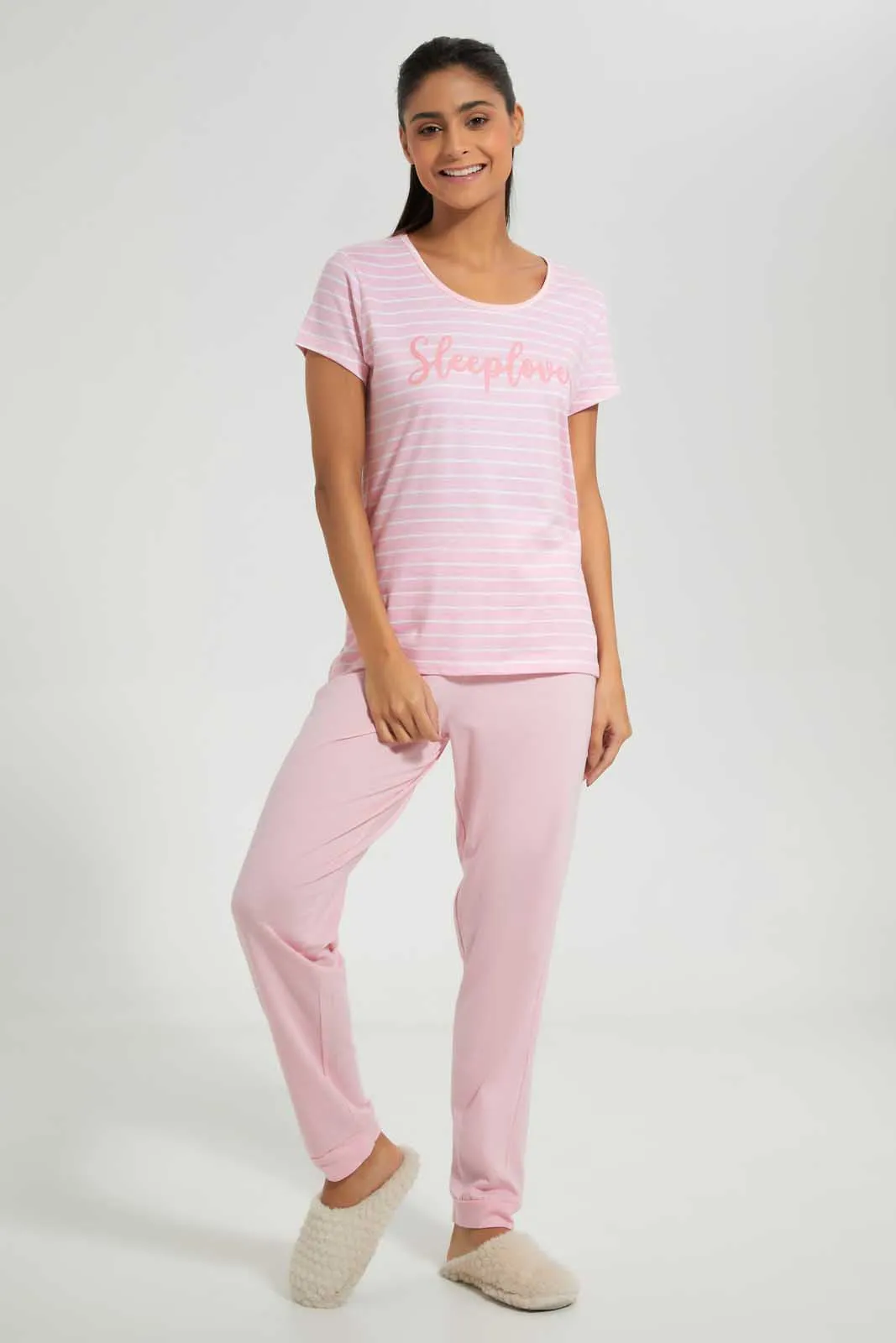 Pink Sleep Lover Pyjama Set (2 Piece)