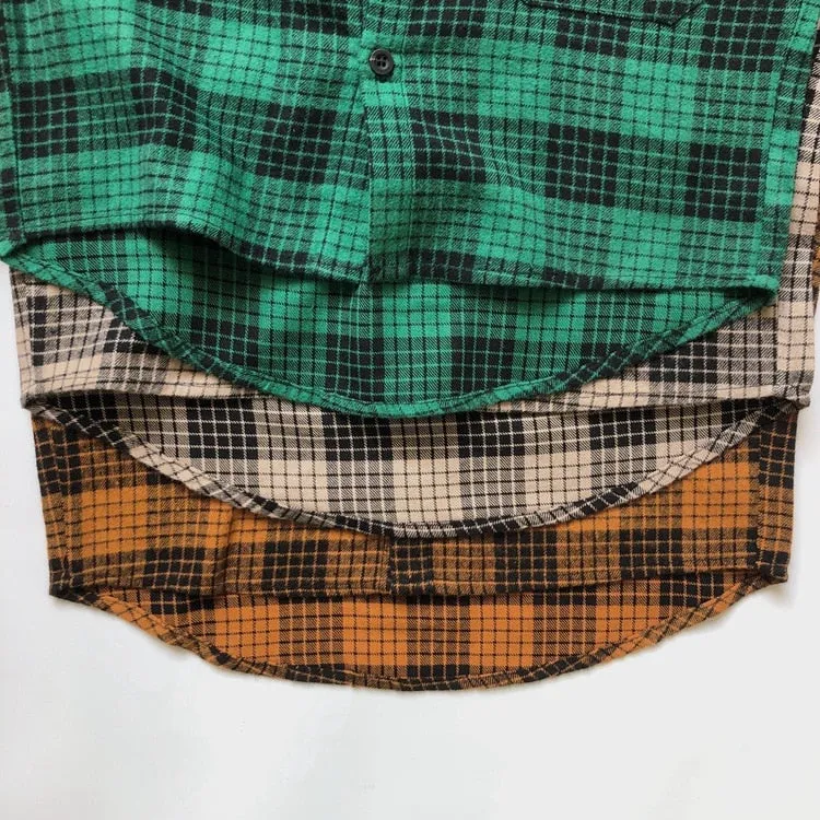 Plaid Long-Sleeved Shirt