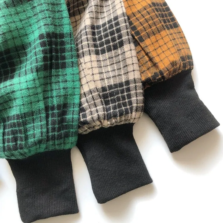 Plaid Long-Sleeved Shirt