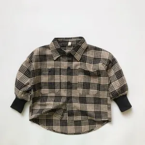 Plaid Long-Sleeved Shirt