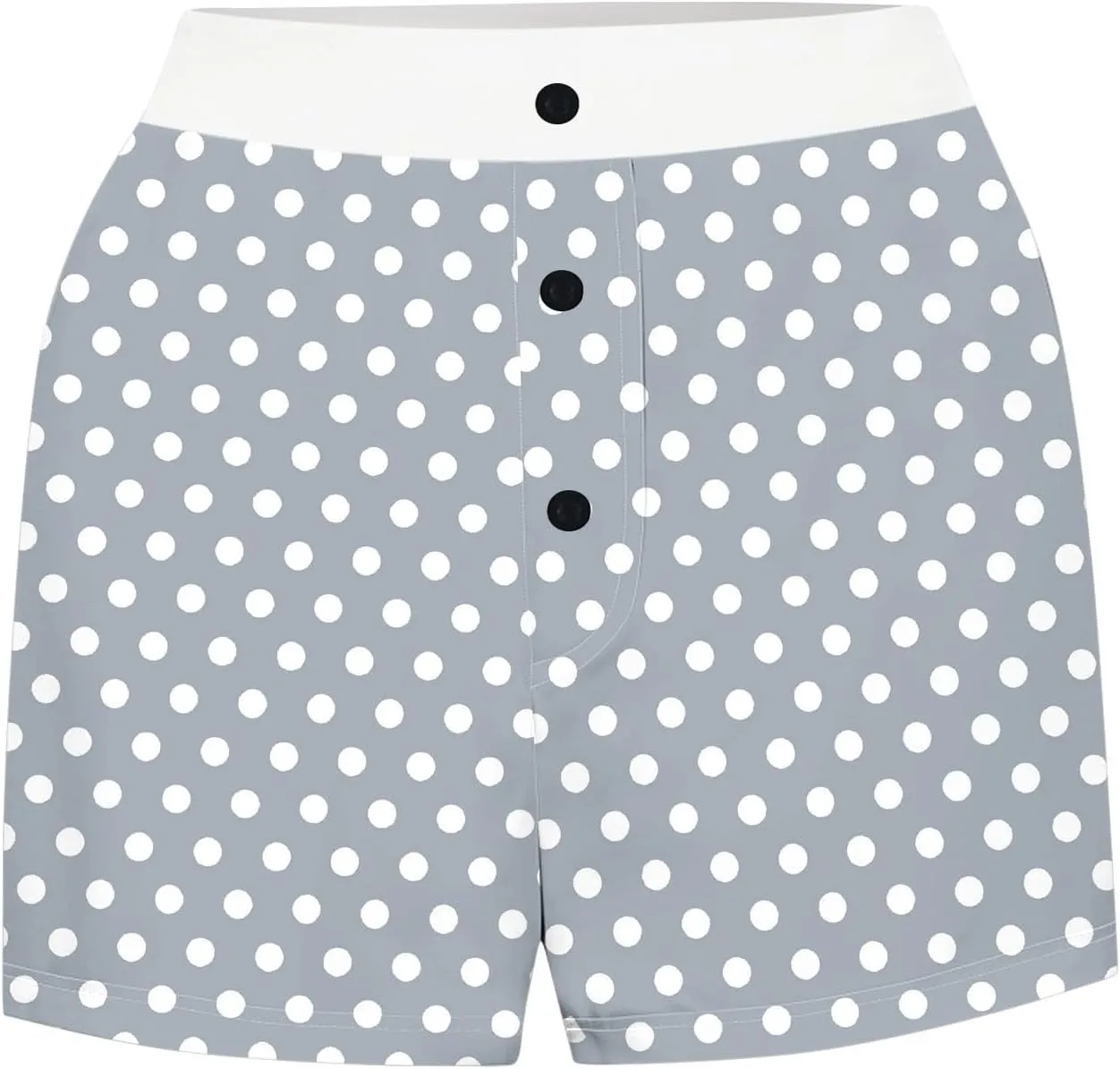 Ploka Dots Boxer Shorts for Women Summer Patchwork High Waisted Sleepwear Pajama Bottoms Lounge Vacation Beach Shorts