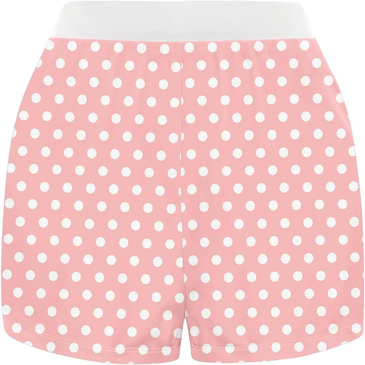 Ploka Dots Boxer Shorts for Women Summer Patchwork High Waisted Sleepwear Pajama Bottoms Lounge Vacation Beach Shorts