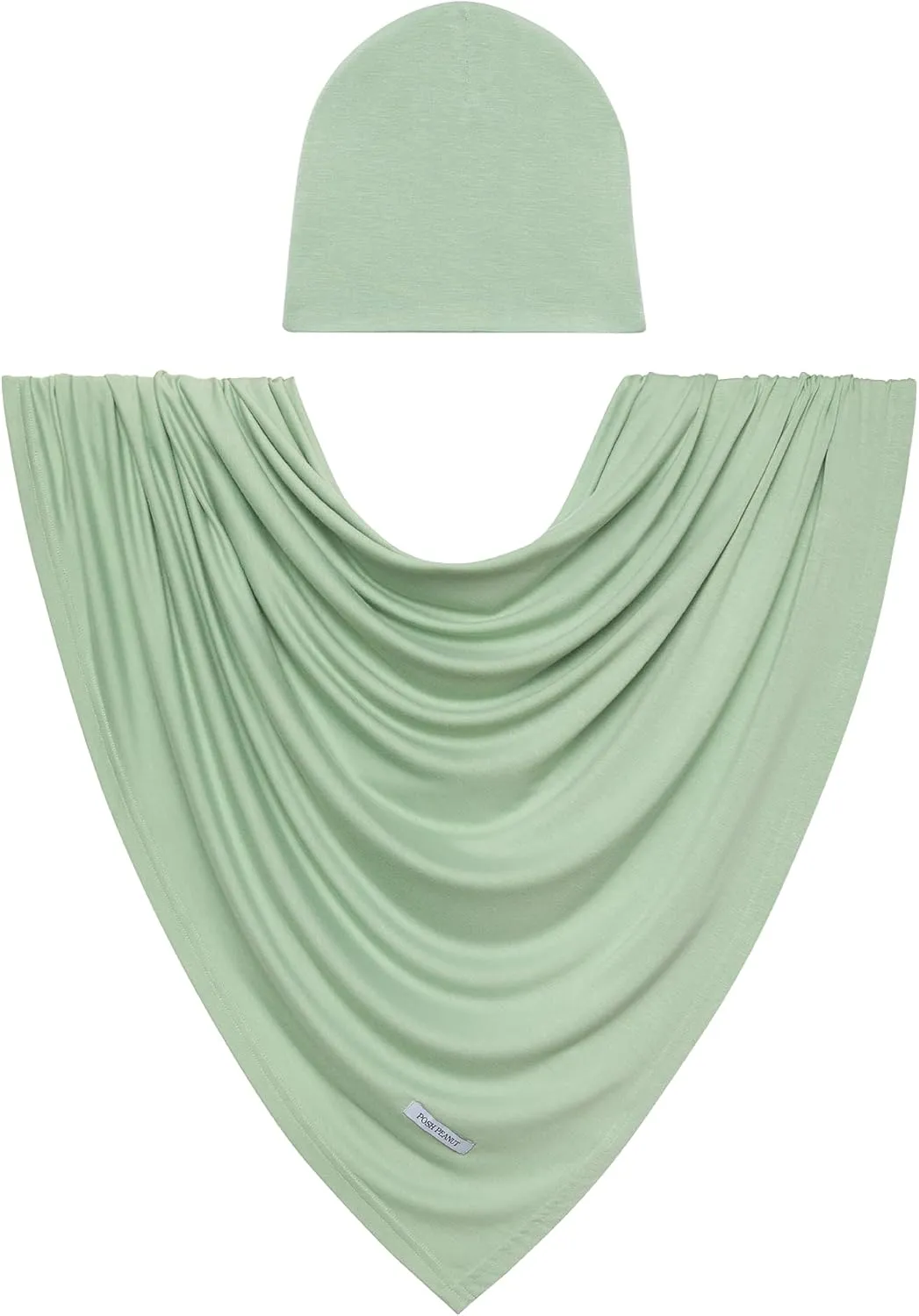 Posh Peanut Baby Swaddle Blanket & Beanie - Matching Newborn Swaddle Set, Doubles As Receiving Blanket or Nursing Cover
