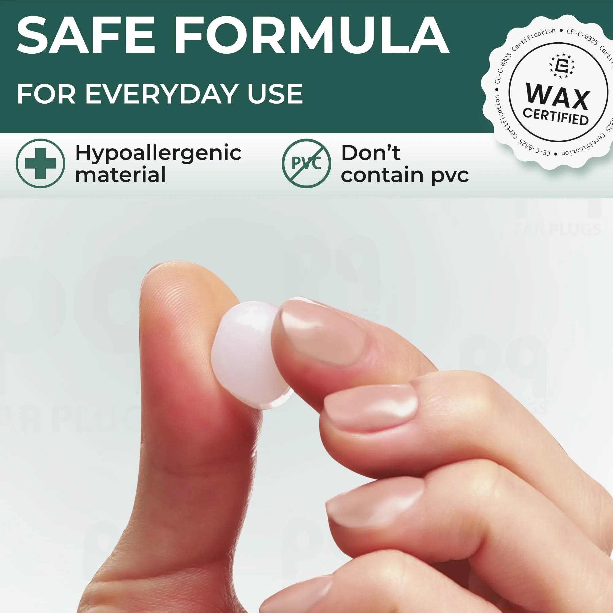 PQ Wax Ear Plugs, Classic, 50 Wax Pillows