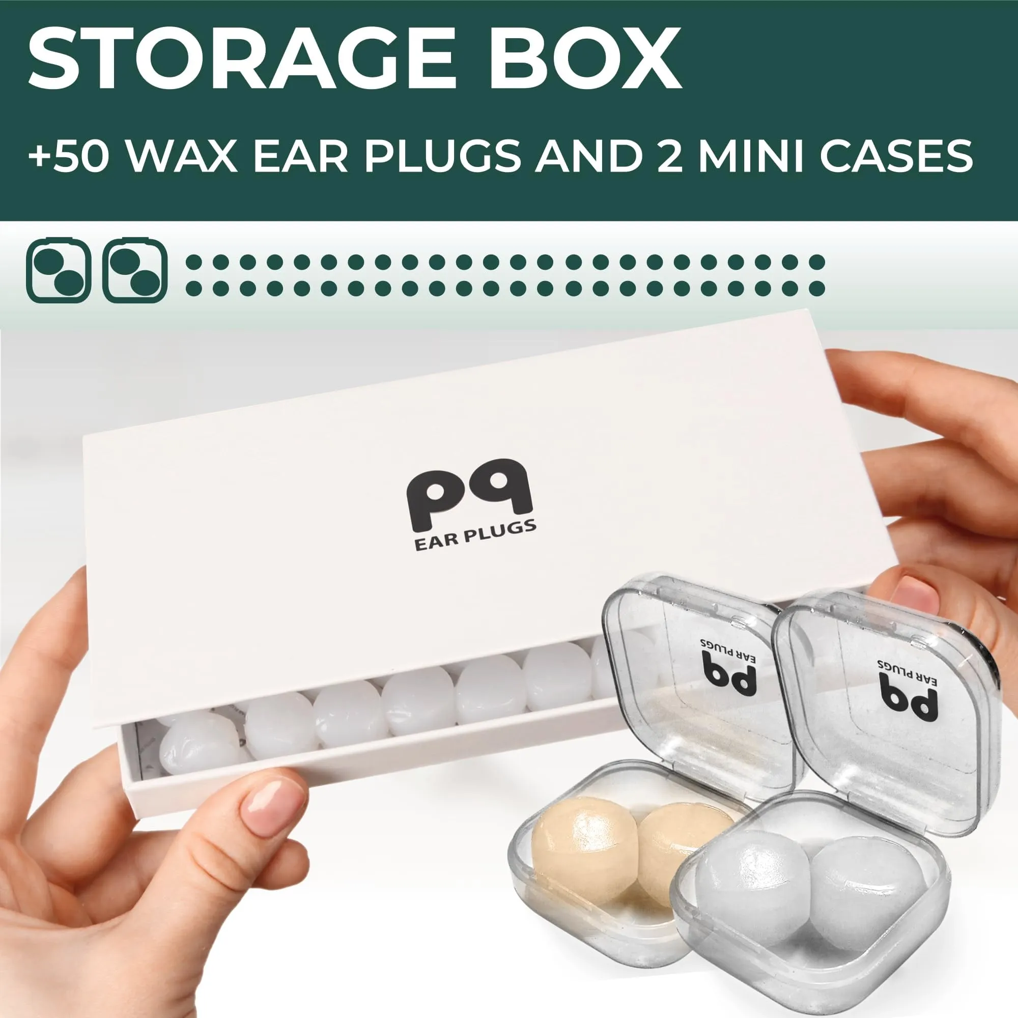 PQ Wax Ear Plugs, Classic, 50 Wax Pillows
