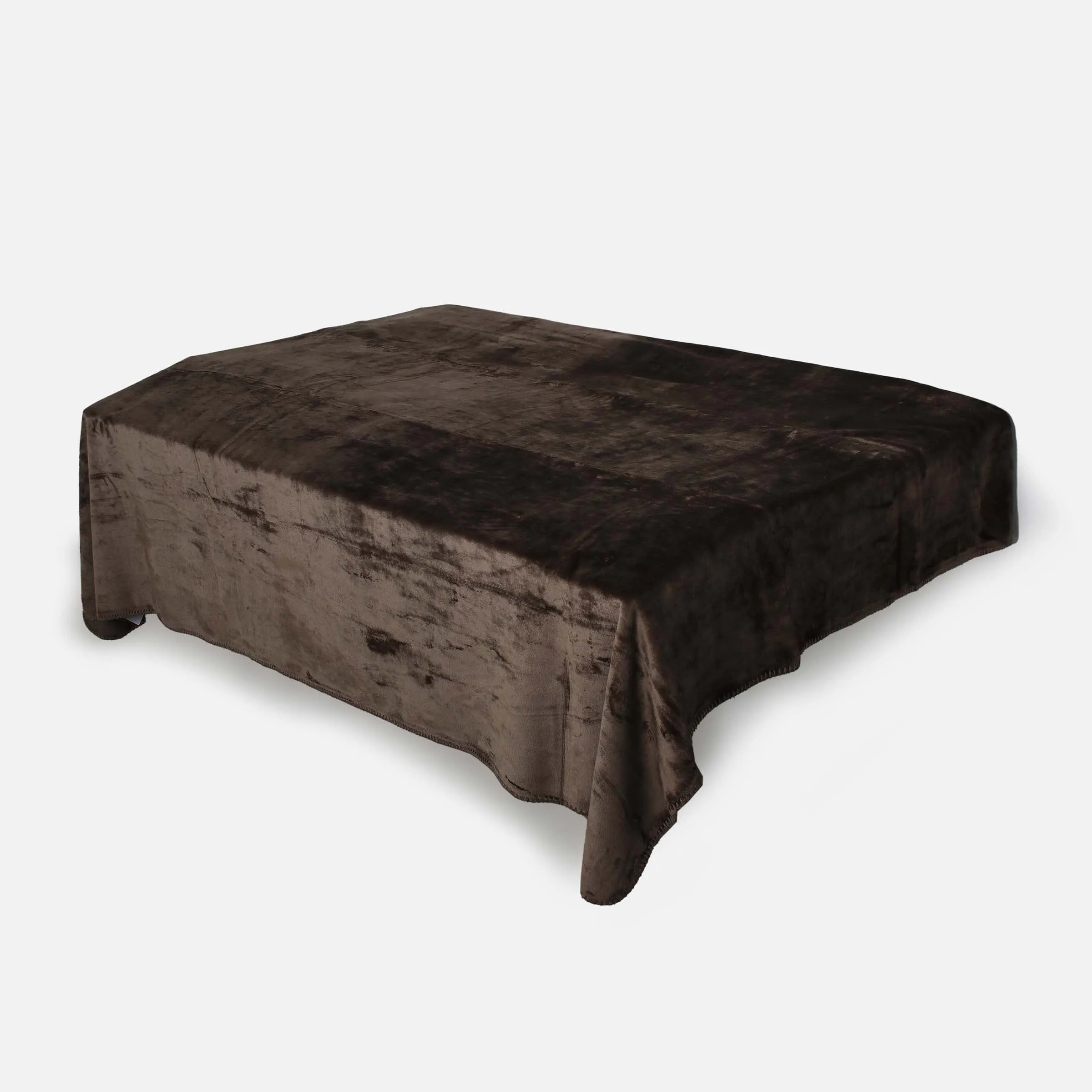PRINTED CORAL FLEECE BLANKET BROWN 220*240 CM