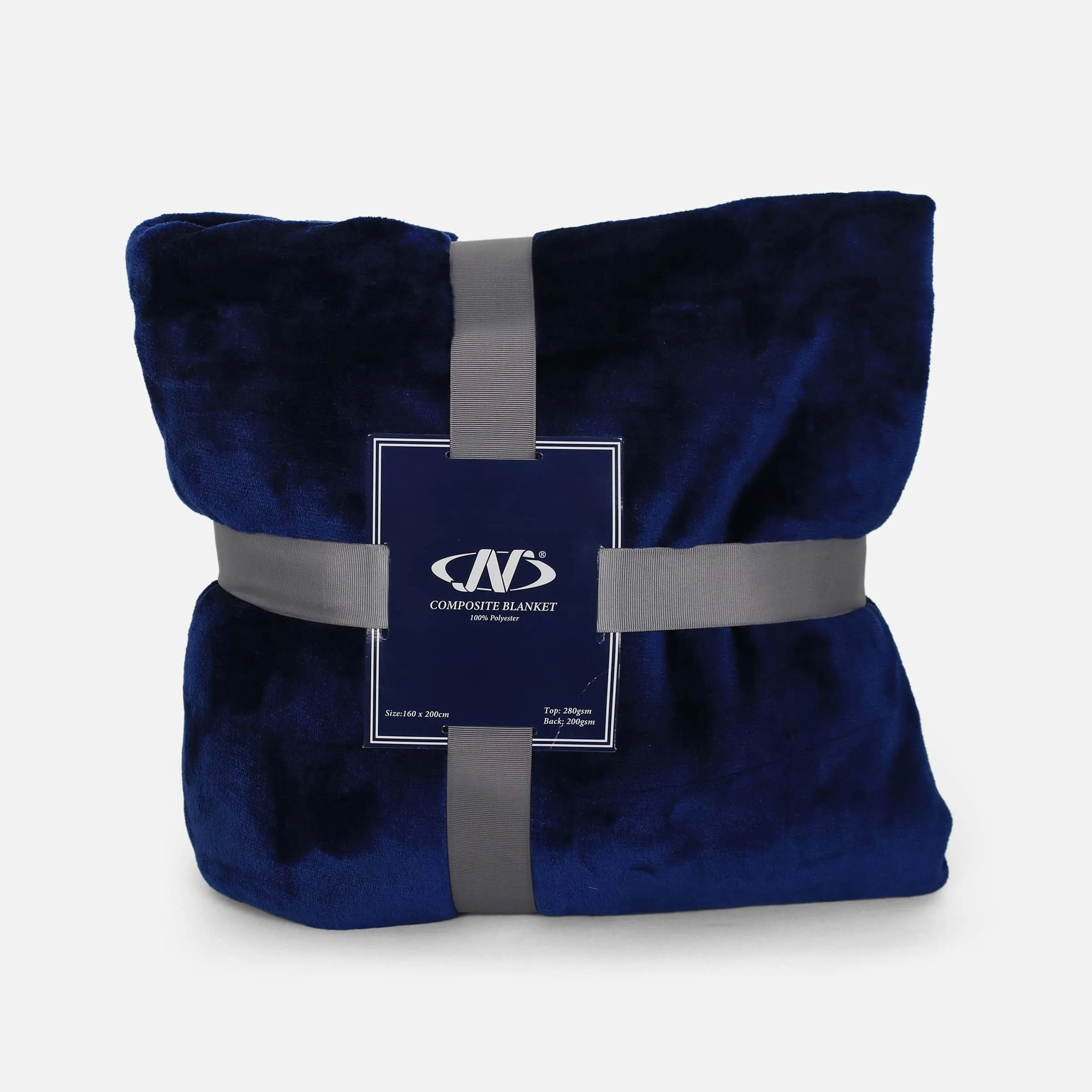 PRINTED CORAL FLEECE BLANKET NAVY 160*200 CM