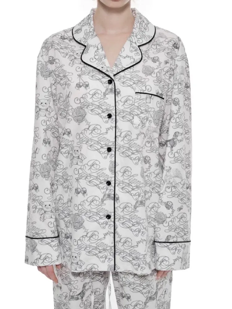 Printed Cotton Homewear Set【s0000010218】