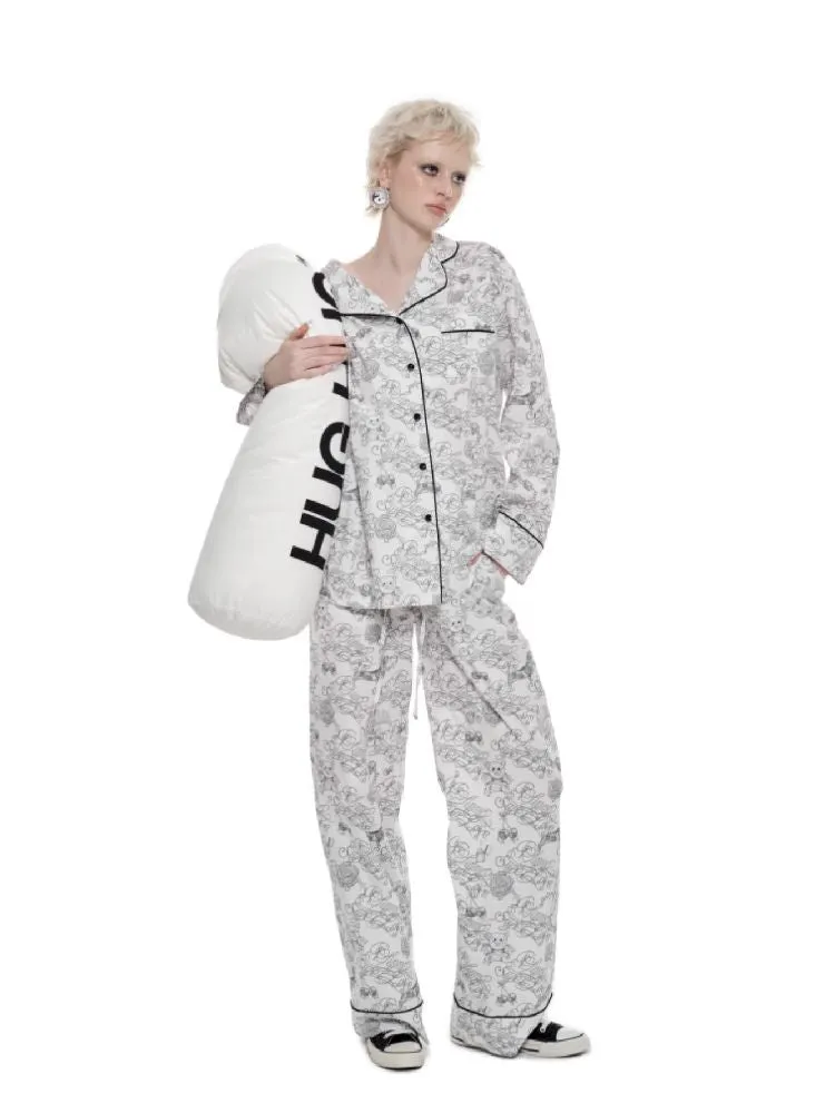 Printed Cotton Homewear Set【s0000010218】