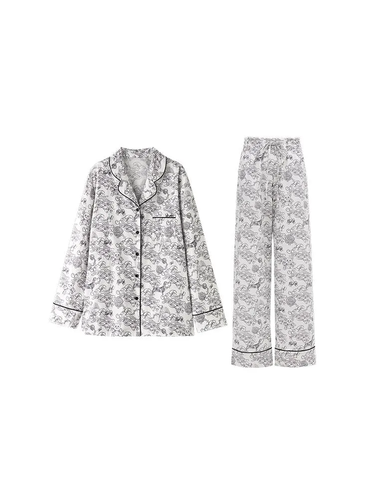 Printed Cotton Homewear Set【s0000010218】