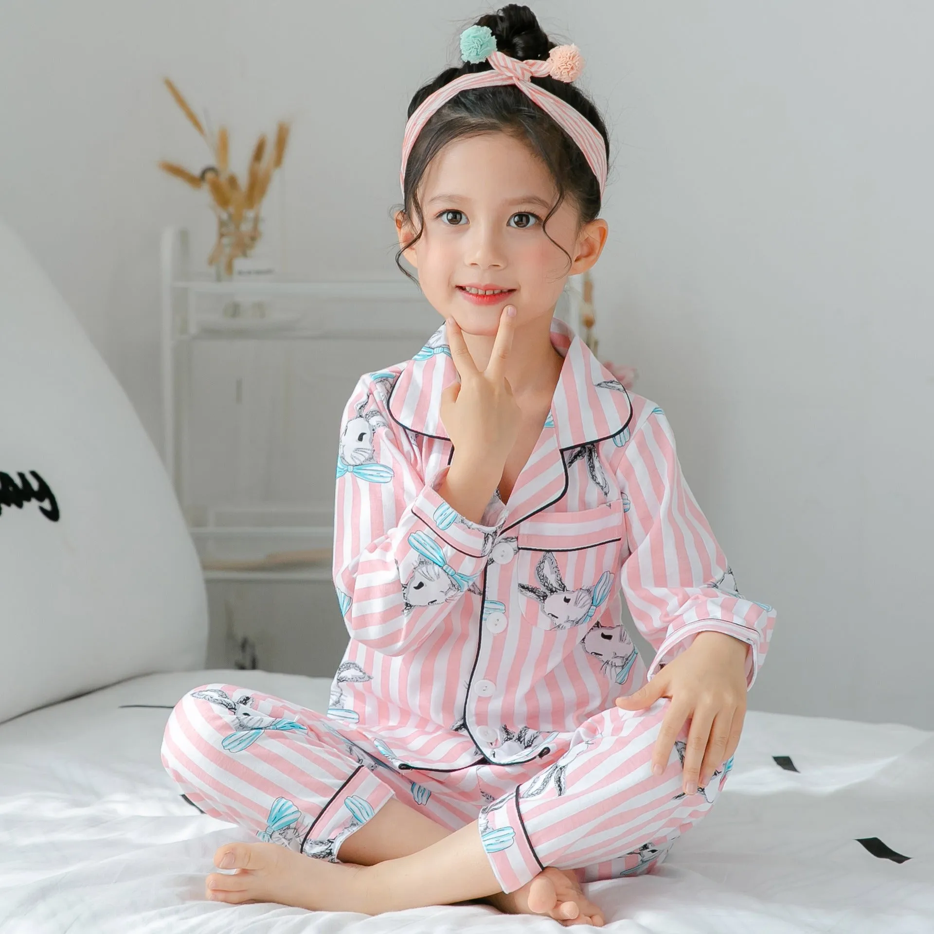 Printed Cotton Night Suit For Girl's - GlamzLife