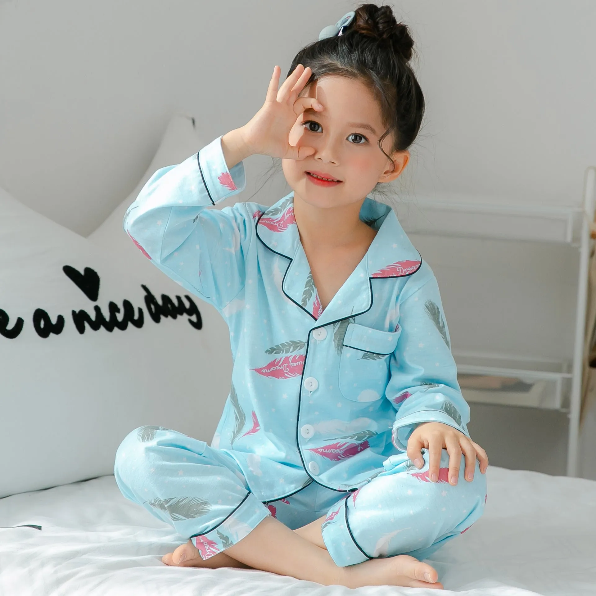 Printed Cotton Night Suit For Girl's - GlamzLife