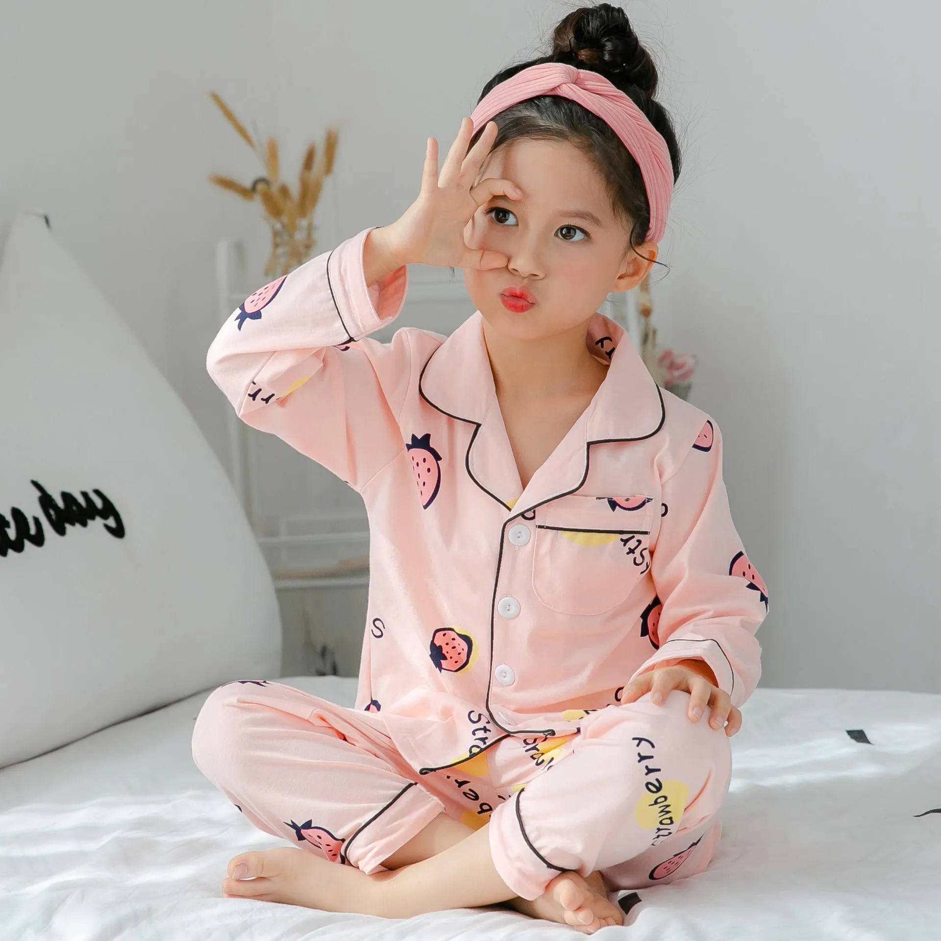 Printed Cotton Night Suit For Girl's - GlamzLife