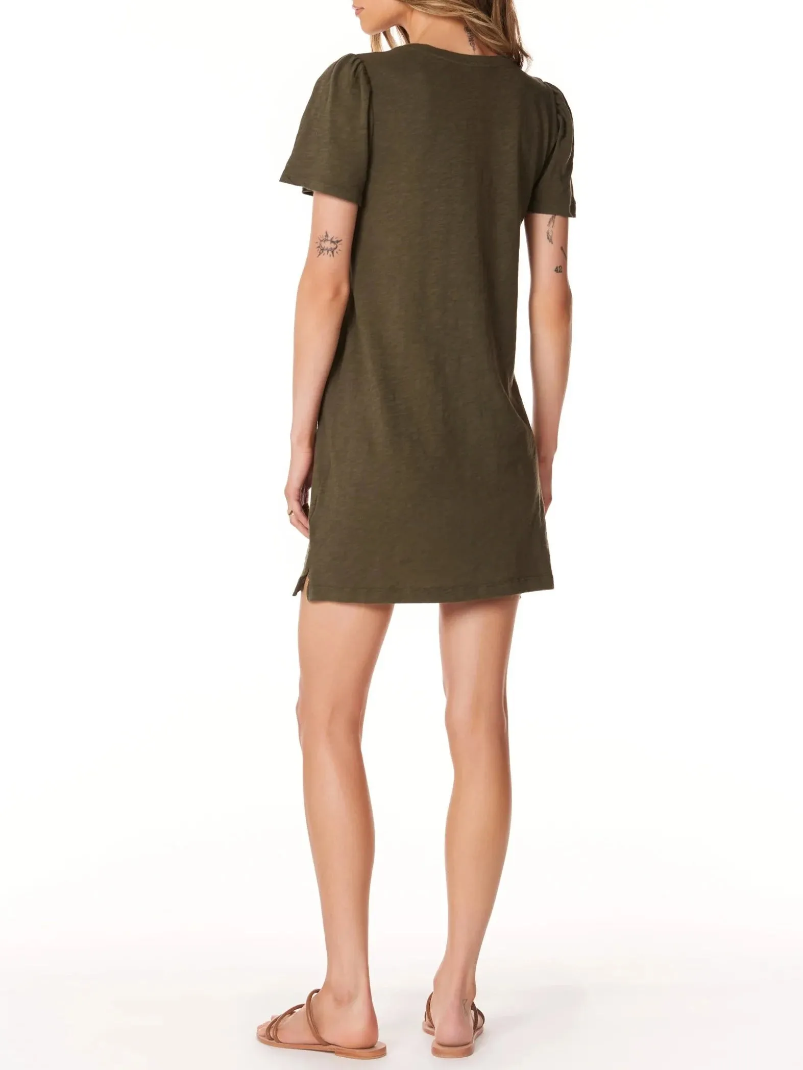 Puff Sleeve T-shirt Dress
