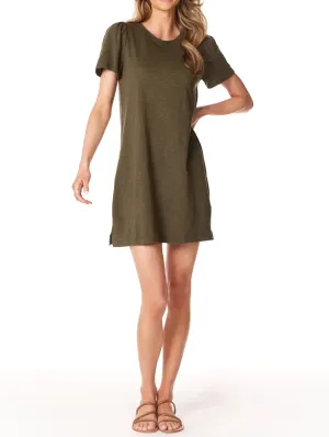 Puff Sleeve T-shirt Dress