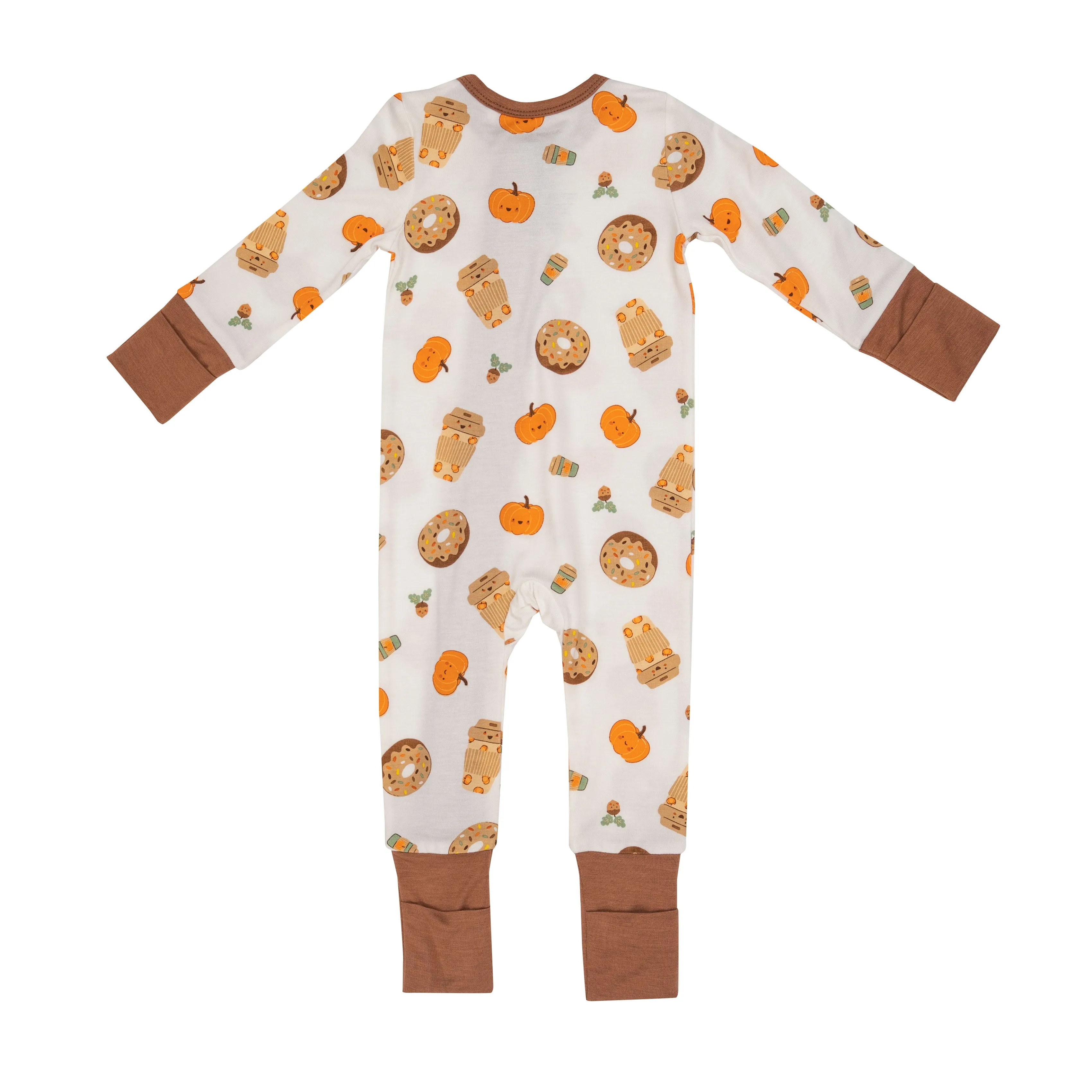 Pumpkin Spice Latte Zip Footie