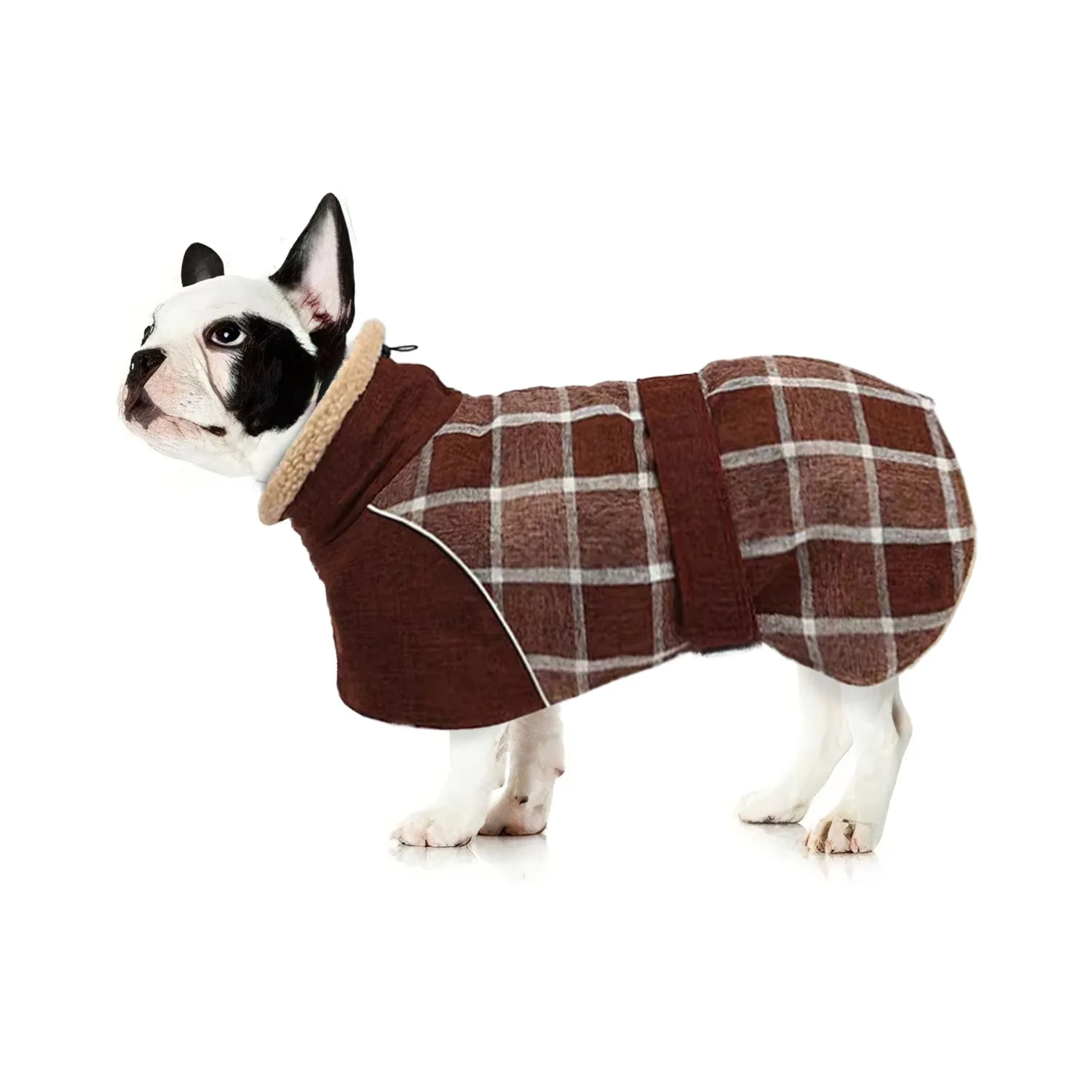 PupShield Frenchie Winter Coat Thick Reflective and Windproof Dog Jacket