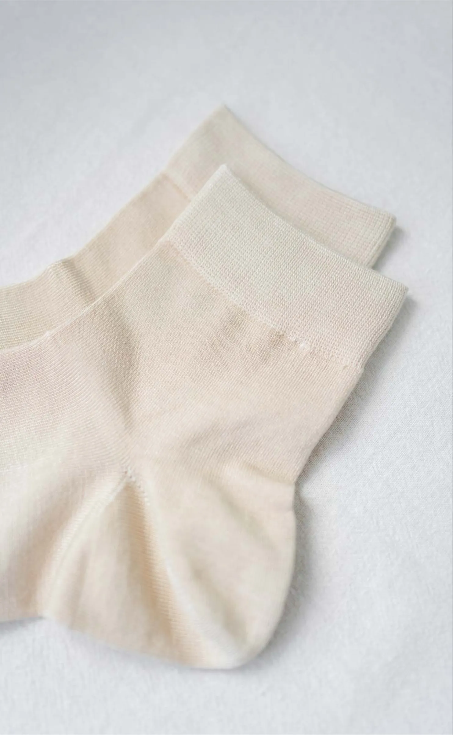 Pure •  Women Crew Socks (Beige)
