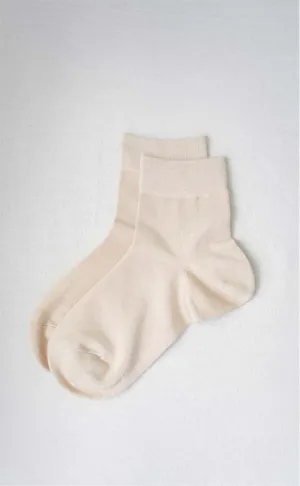 Pure •  Women Crew Socks (Beige)