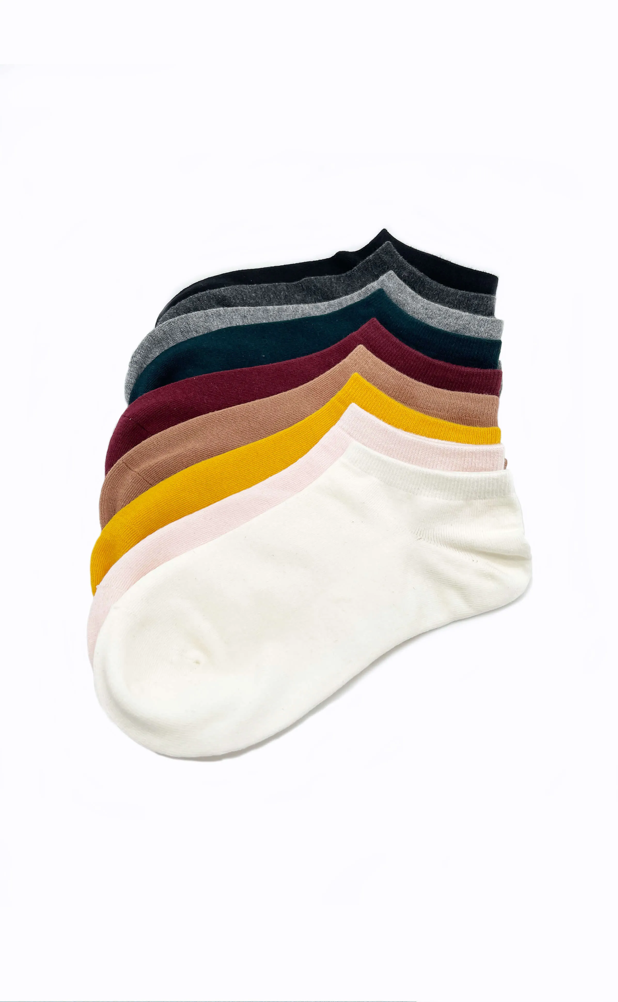 Pure •  Women Low Cut Ankle Socks (Charcoal)