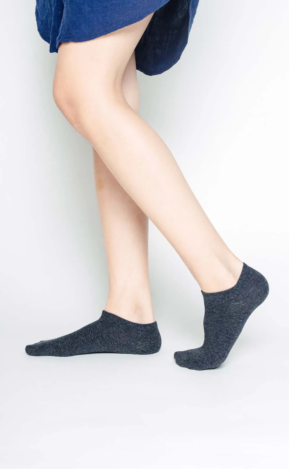Pure •  Women Low Cut Ankle Socks (Charcoal)
