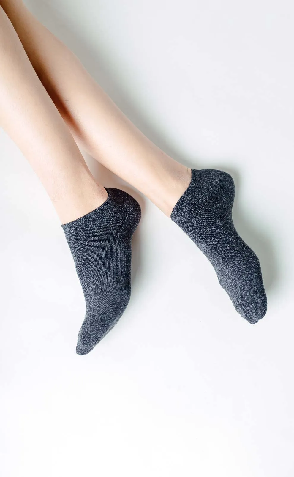 Pure •  Women Low Cut Ankle Socks (Charcoal)