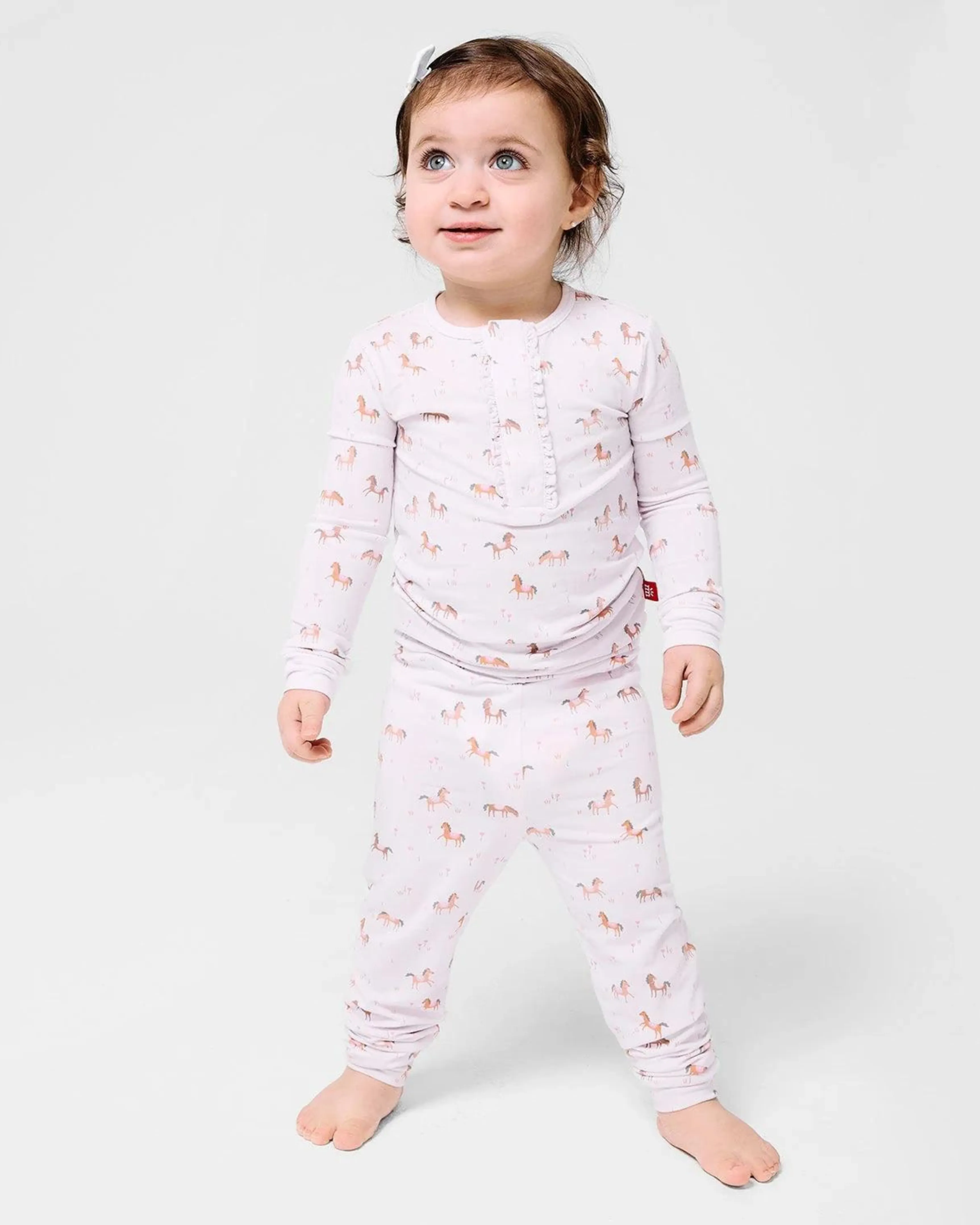 Purple Rein Modal Magnetic Long Sleeve Pajama Set