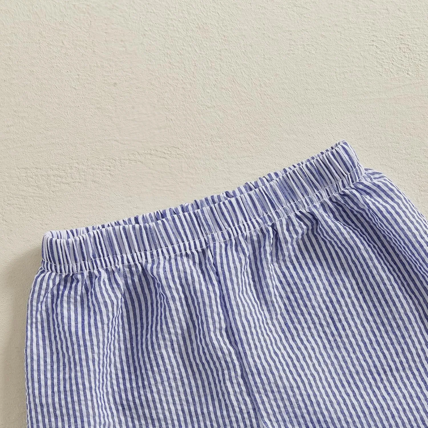 Qiylii Toddler Baby Girls Boys Summer Shorts Bubble Cotton Stripe Beach Short Pants Elastic Waist Casual Shorts