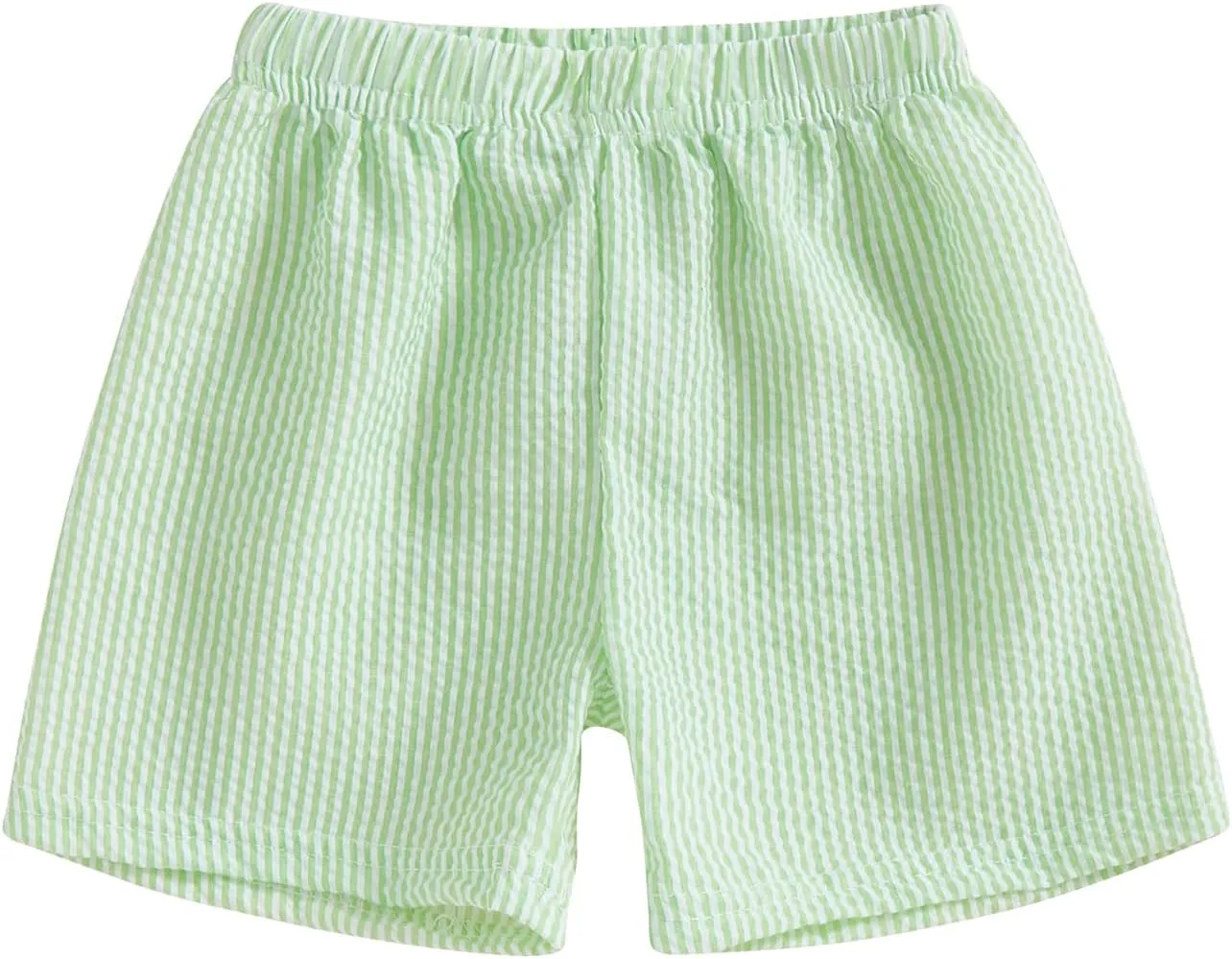 Qiylii Toddler Baby Girls Boys Summer Shorts Bubble Cotton Stripe Beach Short Pants Elastic Waist Casual Shorts