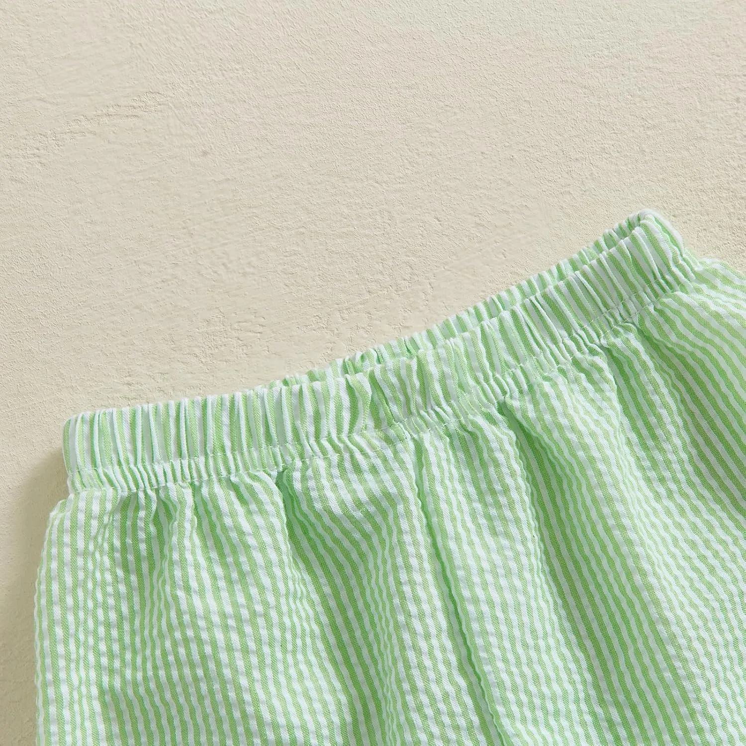 Qiylii Toddler Baby Girls Boys Summer Shorts Bubble Cotton Stripe Beach Short Pants Elastic Waist Casual Shorts