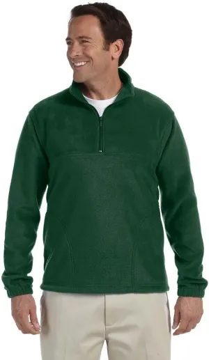 Quarter-Zip Fleece Pullover - Black - S 8 oz. Quarter-Zip Fleece Pullover