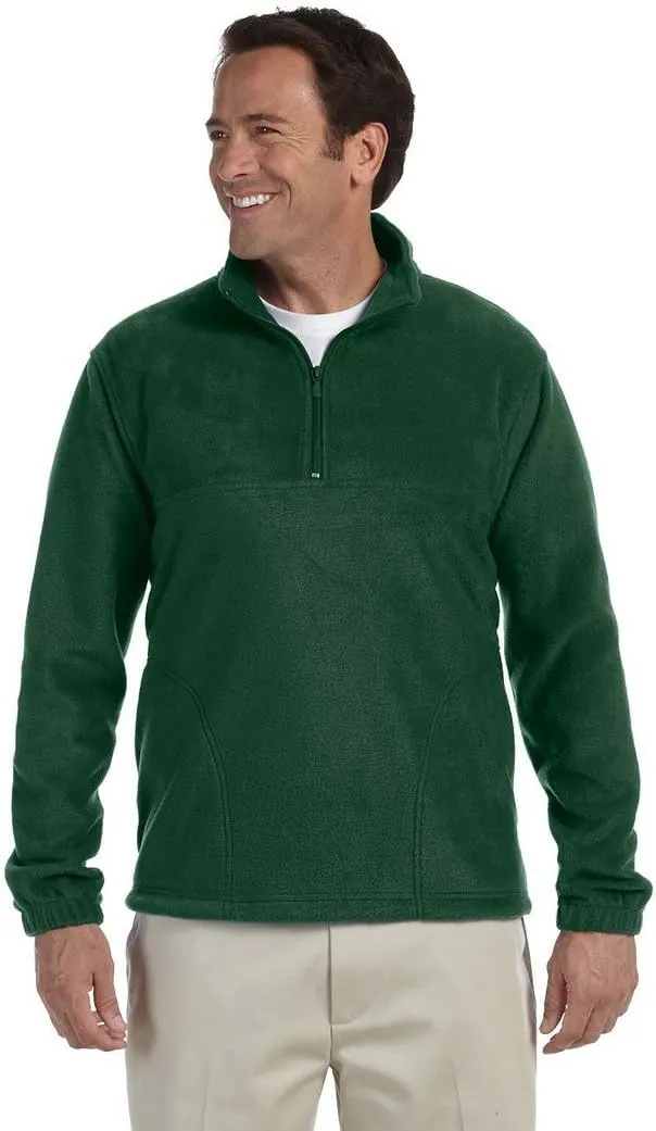 Quarter-Zip Fleece Pullover - Black - S 8 oz. Quarter-Zip Fleece Pullover