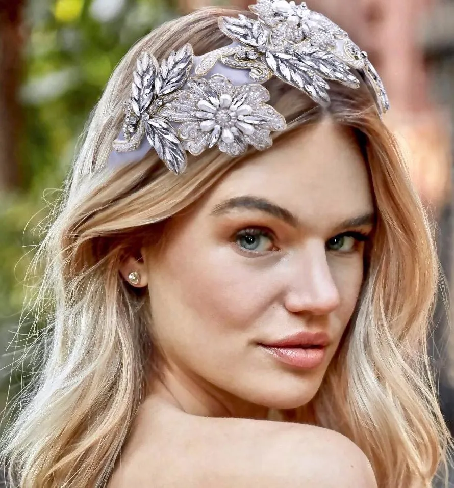 "Araceli" - Pearl and Crystal Bridal Headband