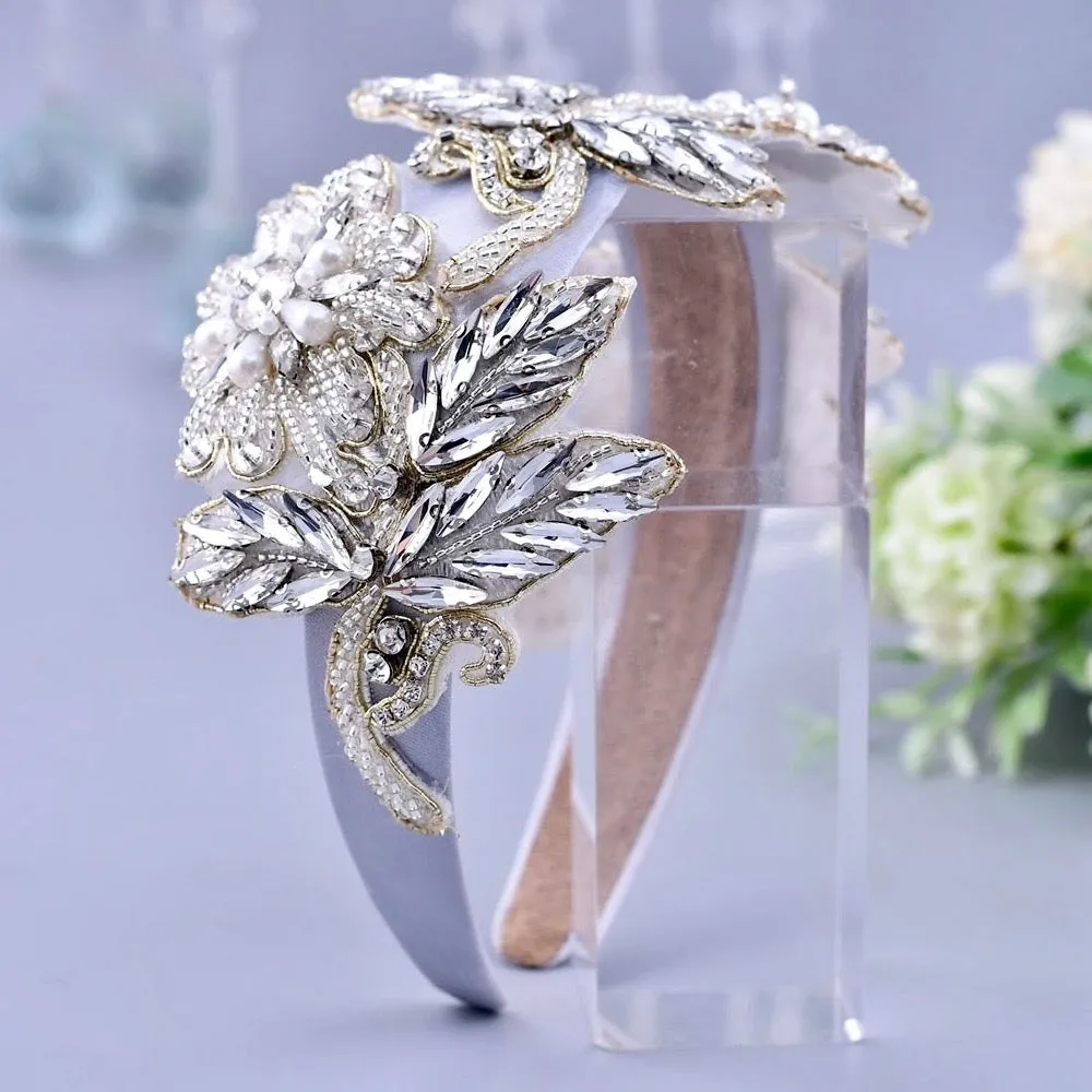 "Araceli" - Pearl and Crystal Bridal Headband