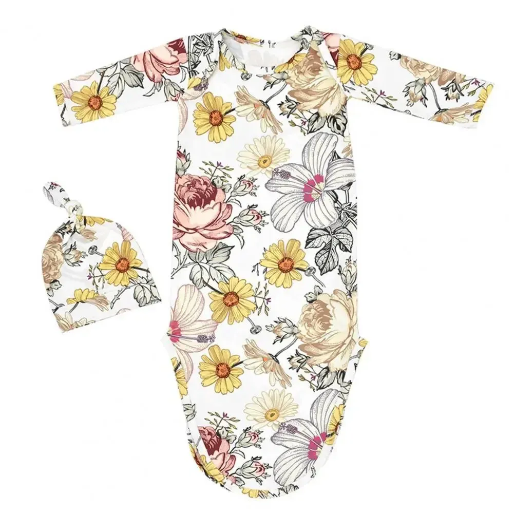 "Nature's  Baby" Infant's Anti-Kick Knotted Sleepwear Set