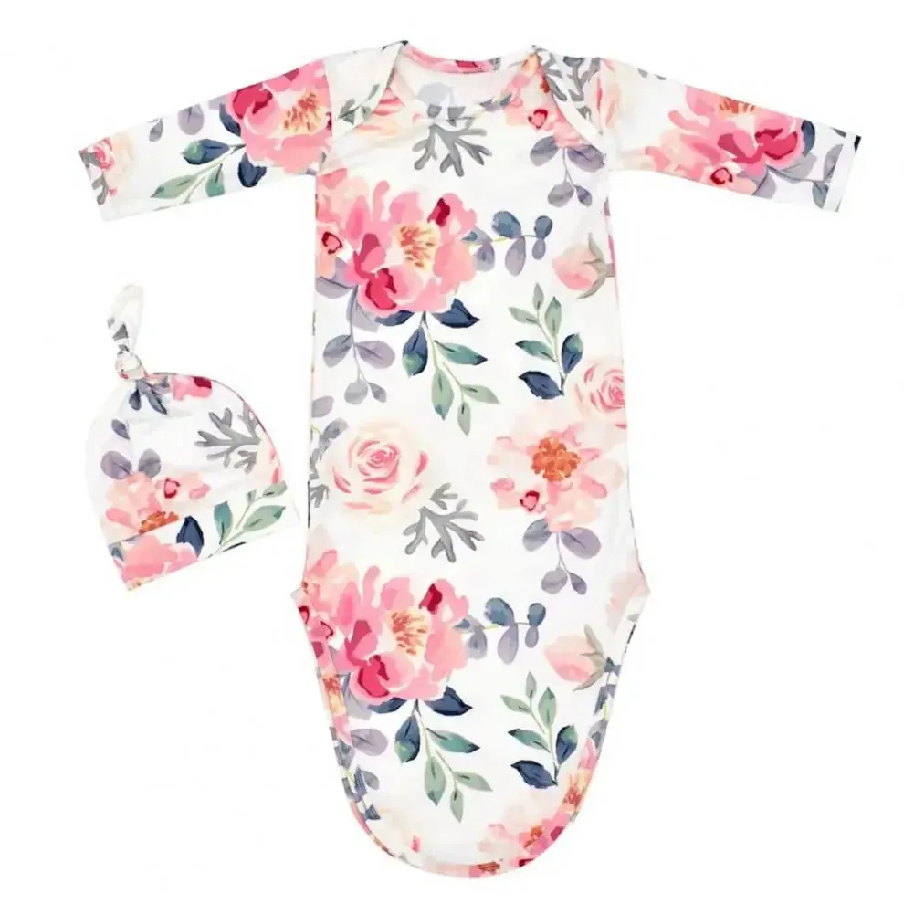 "Nature's  Baby" Infant's Anti-Kick Knotted Sleepwear Set