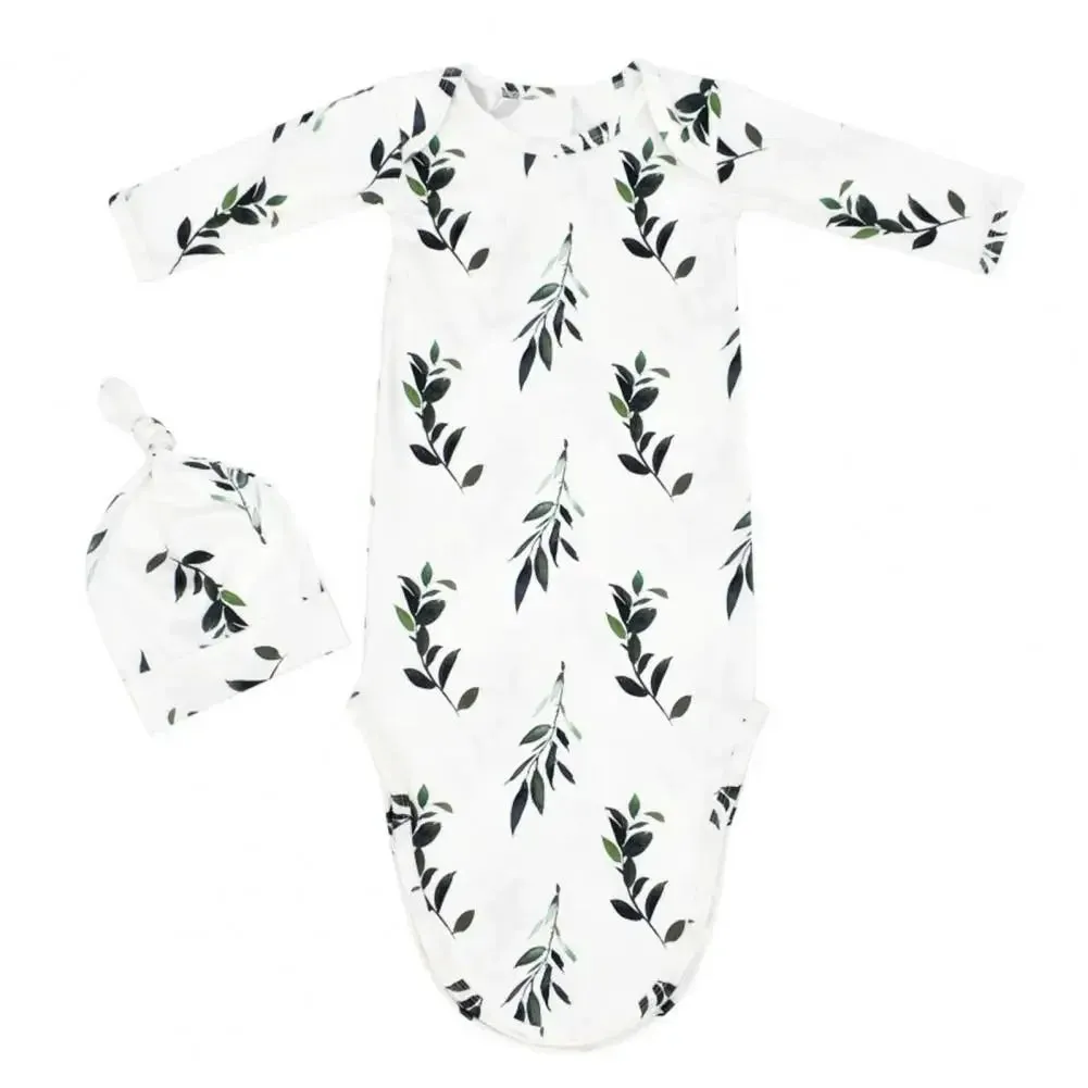 "Nature's  Baby" Infant's Anti-Kick Knotted Sleepwear Set