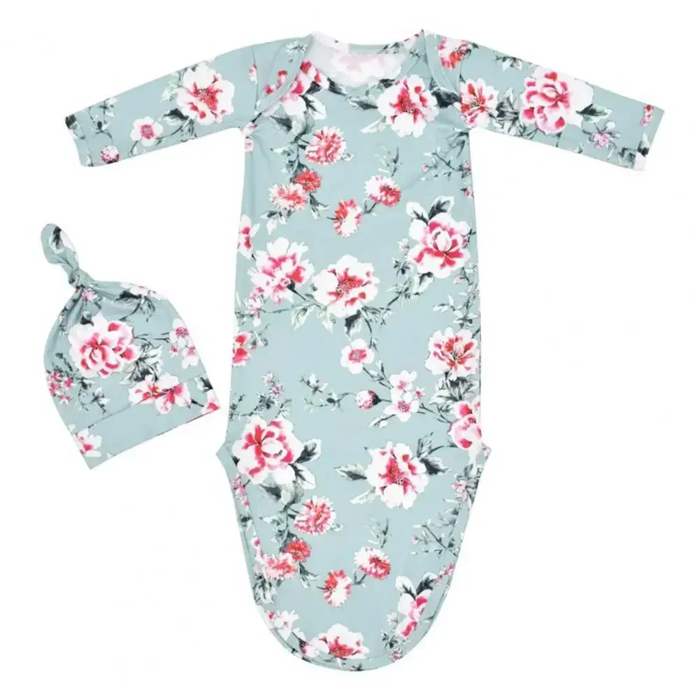 "Nature's  Baby" Infant's Anti-Kick Knotted Sleepwear Set