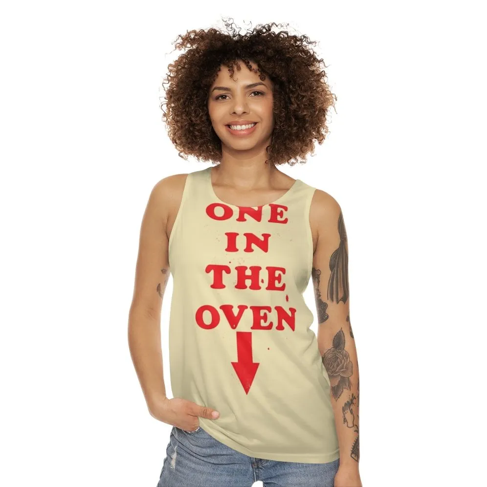 "One In The Oven" Maternity Unisex Tank Top