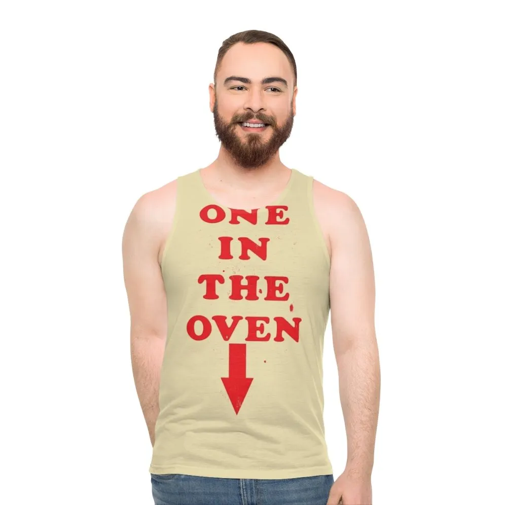 "One In The Oven" Maternity Unisex Tank Top
